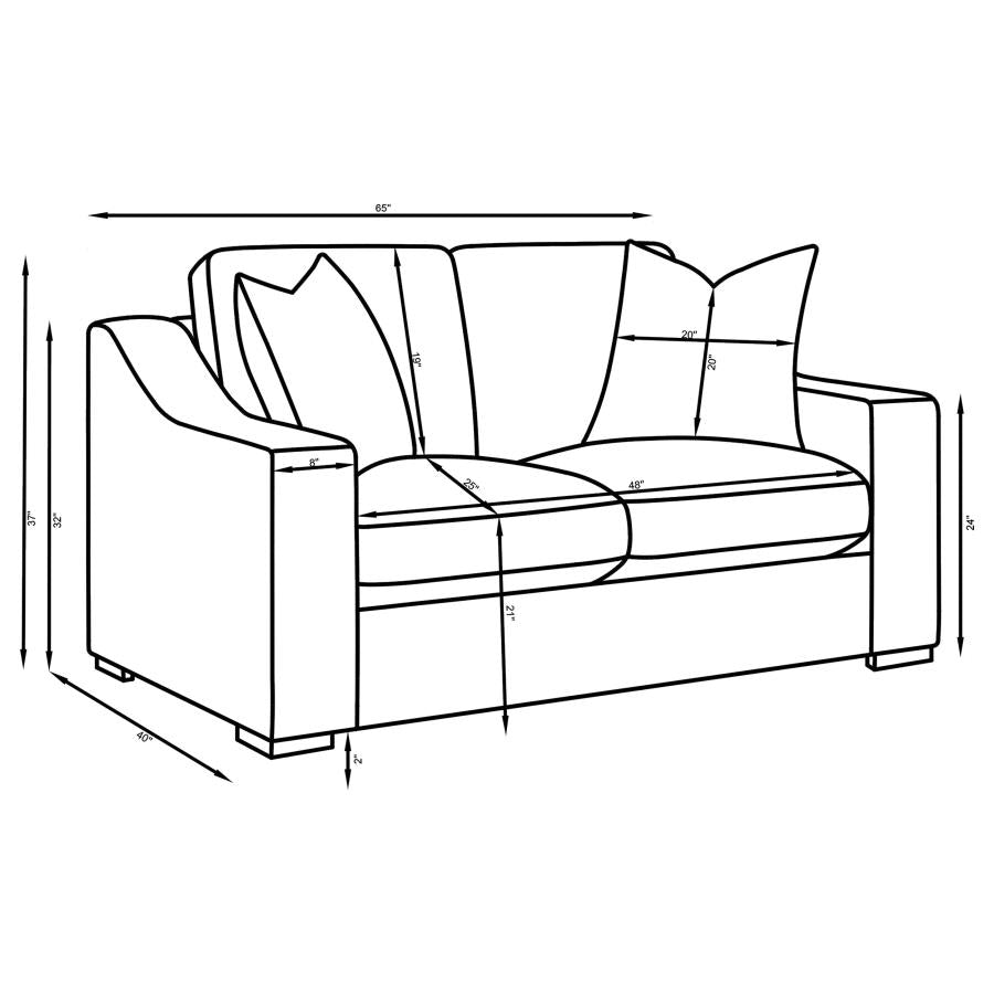 SOFA AND LOVESEAT 509891-S2-COA