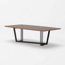 Load image into Gallery viewer, MODERN WALNUT AND BLACK DINING TABLE 2003T-VIG