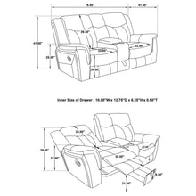 Load image into Gallery viewer, POWER MOTION SOFA AND LOVESEAT 650354-S2-COA