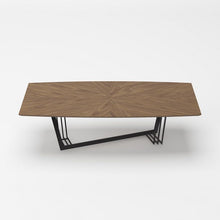 Load image into Gallery viewer, MODERN WALNUT AND BLACK DINING TABLE 2003T-VIG