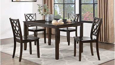 TRELLIS 5 PC DINING SET, TABLE & 4 CHAIRS-NC