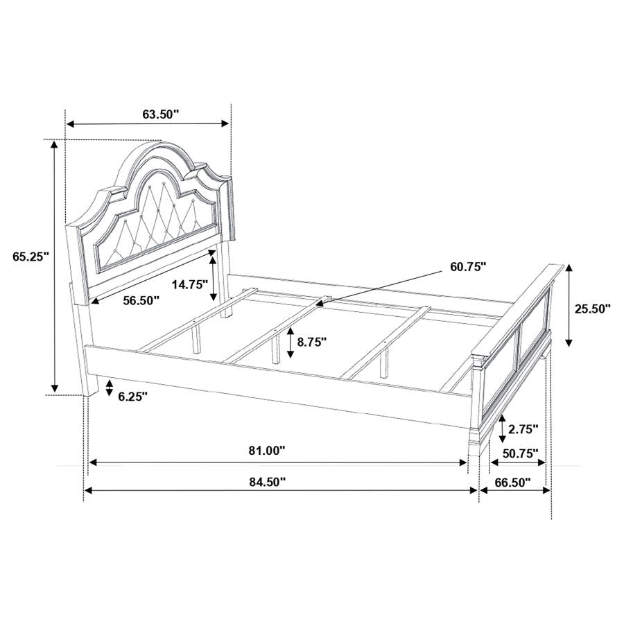 4PCS QUEEN BEDROOM SET /222891Q-S4-COA