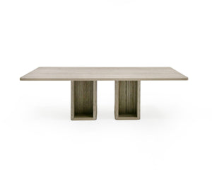 MODERN TRAVERTINE RECTANGULAR DINING TABLE-VIG