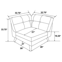 Load image into Gallery viewer, SECTIONAL 6PCS 551301-COA