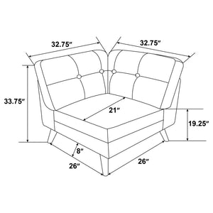 SECTIONAL 6PCS 551301-COA