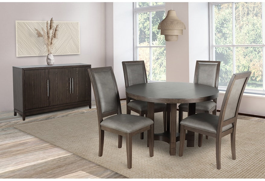 CITYSCAPE ROUND DINING SET 5PC-NC