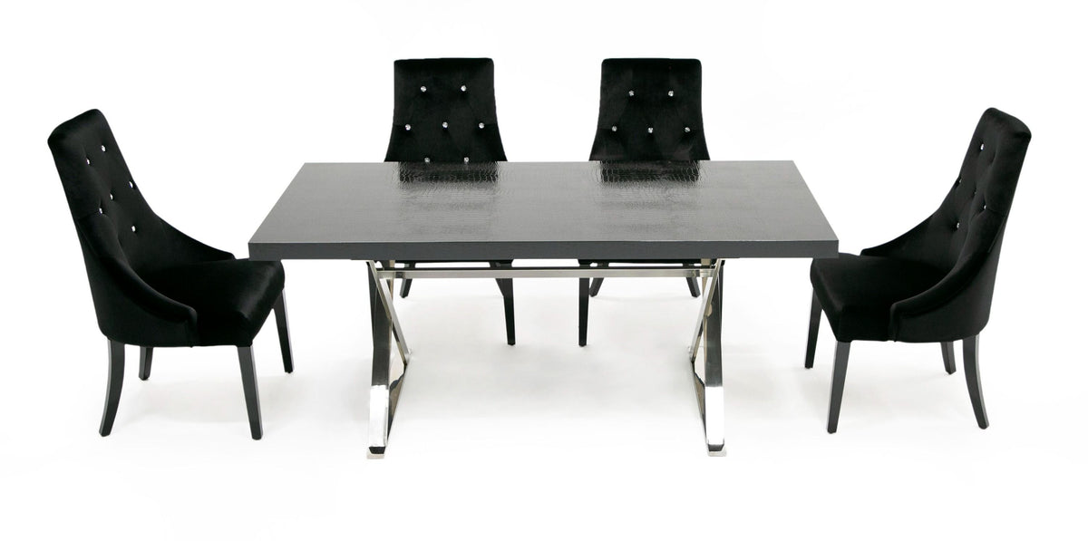STAINLESS STEEL DINING TABLE 815-180-VIG