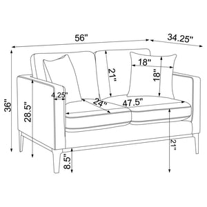 SOFA AND LOVESEAT 508681-S2-COA