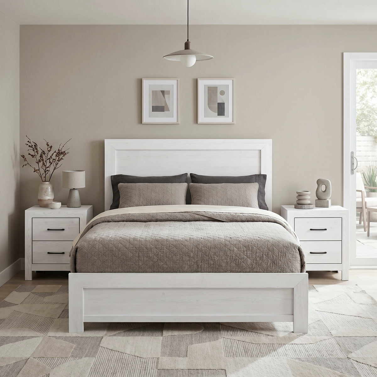 Queen Bed Frame 1534WH-1 HME