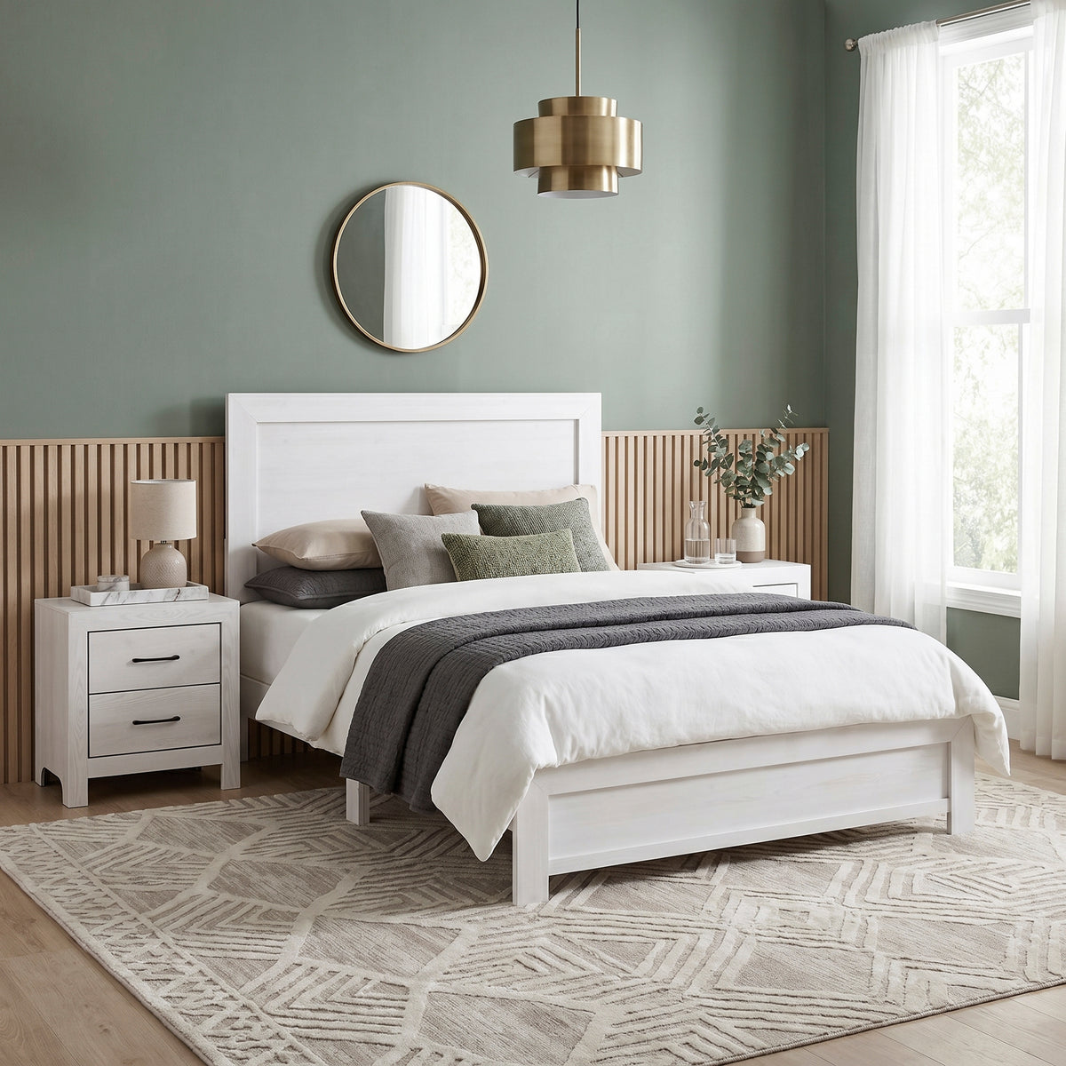 Queen Bed Frame 1534WH-1 HME