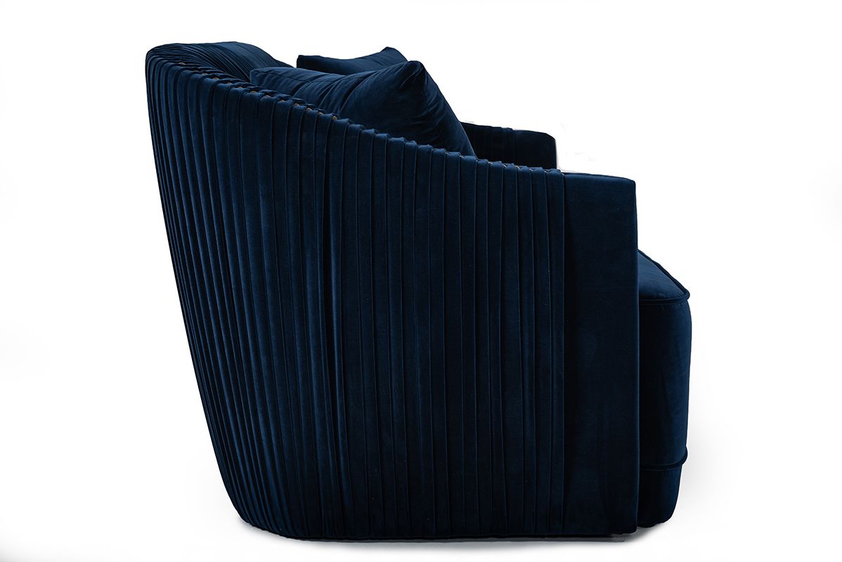 MODERN BLUE VELVET SOFA 1811-VIG