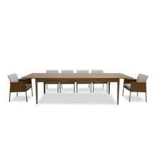 Load image into Gallery viewer, MODERN BROWN OAK EXTENDABLE DINING TABLE 1256-VIG
