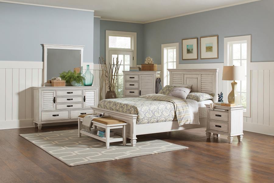 4PCS QUEEN BEDROOM SET /205331Q-S4-COA