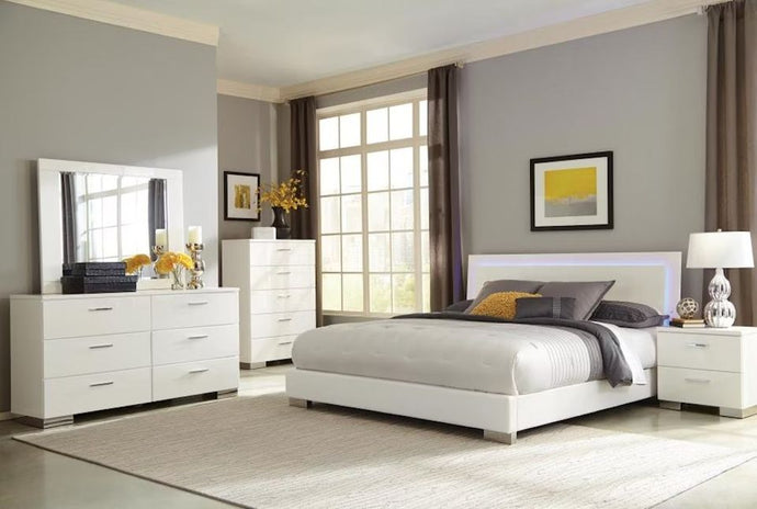4PCS QUEEN BEDROOM SET /203500Q-S4-COA