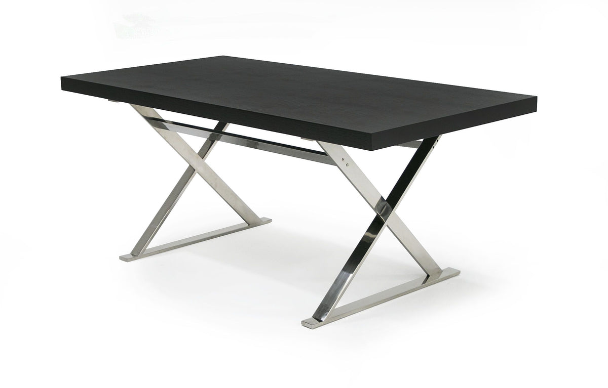 STAINLESS STEEL DINING TABLE 815-180-VIG