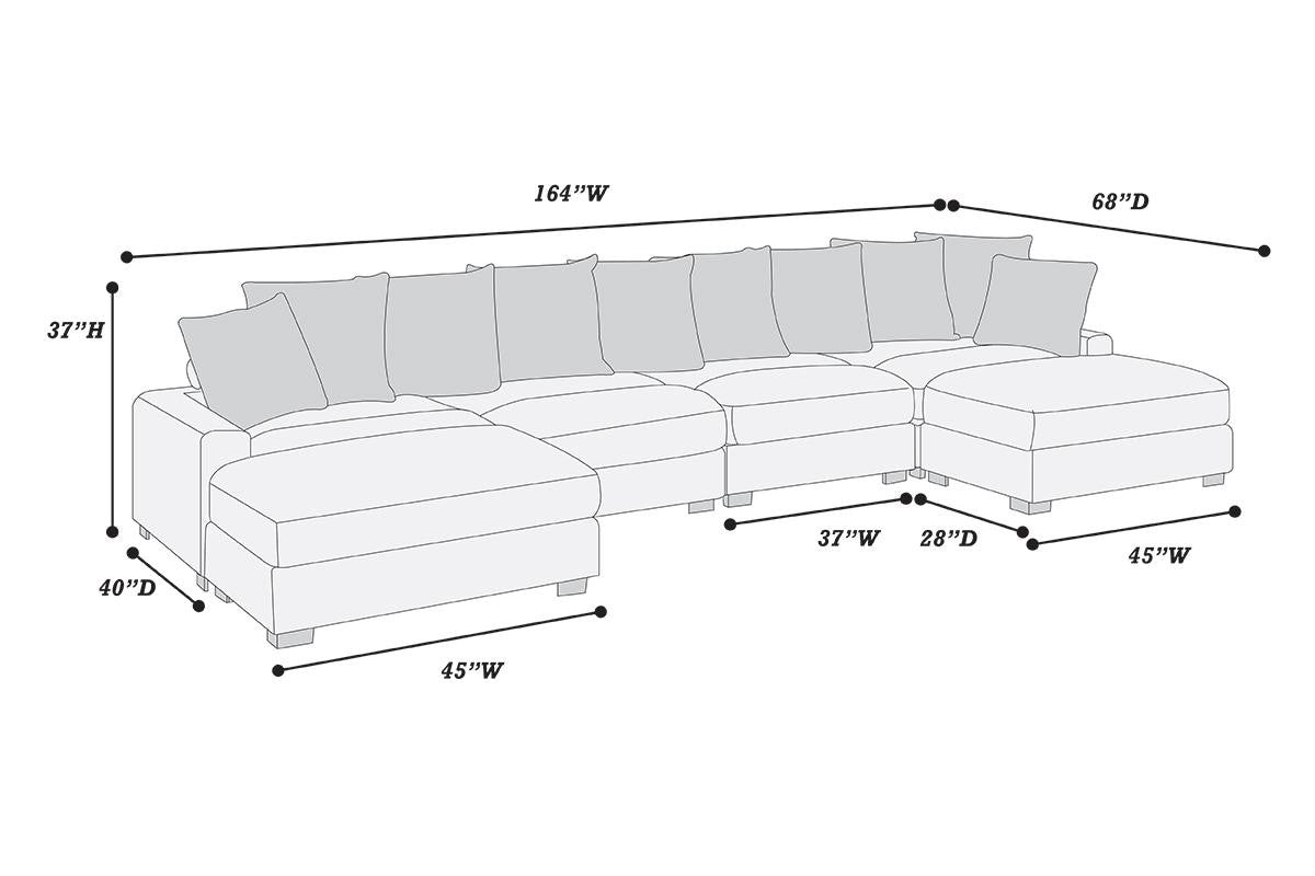 6-Pc Set - Dark Gray