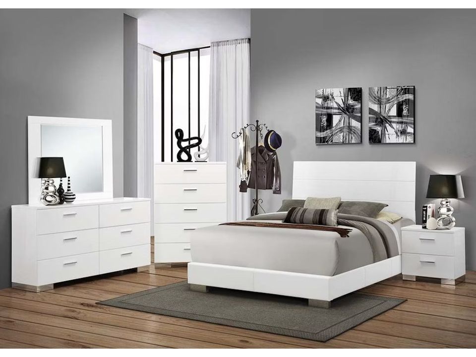 4PCS QUEEN BEDROOM SET /203501Q-S4-COA