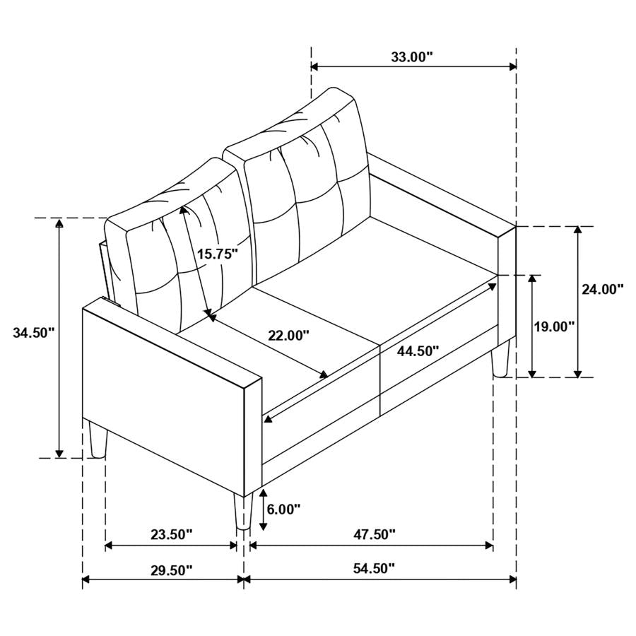 SOFA AND LOVESEAT 506781-S2-COA