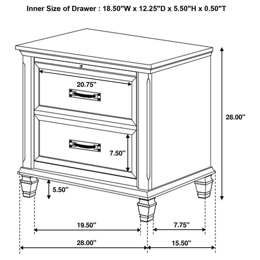 4PCS QUEEN BEDROOM SET /205331Q-S4-COA