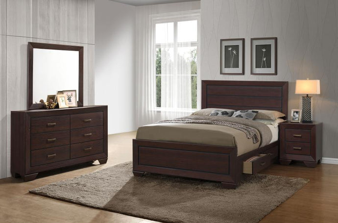 4PCS QUEEN BEDROOM SET /204390Q-S4-COA
