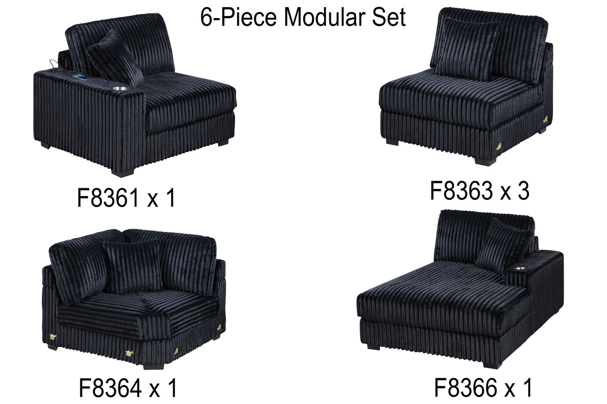 6-Pc Set - Black