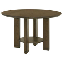 Load image into Gallery viewer, 5-piece Round Wood Dining Room Table Set Brown 193660-S5 CST