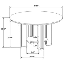 Load image into Gallery viewer, 5-piece Round Wood Dining Room Table Set Brown 193660-S5 CST