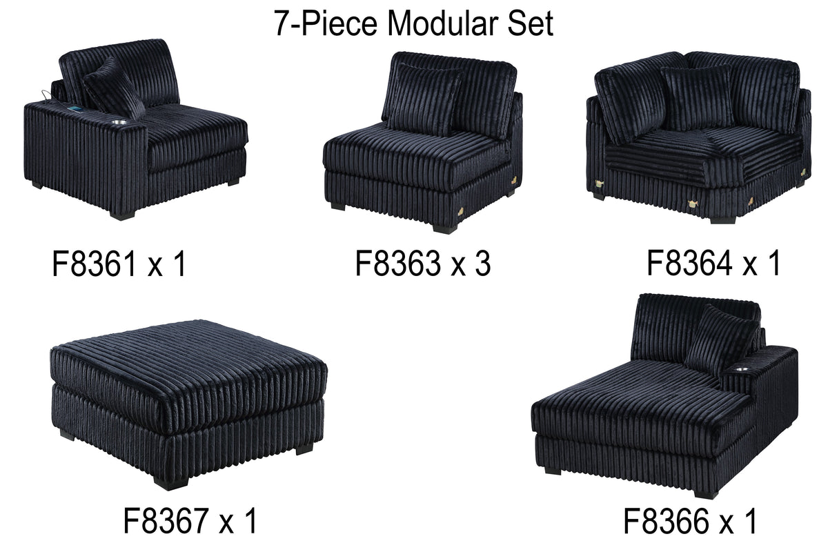 7-Pc Set - Black
