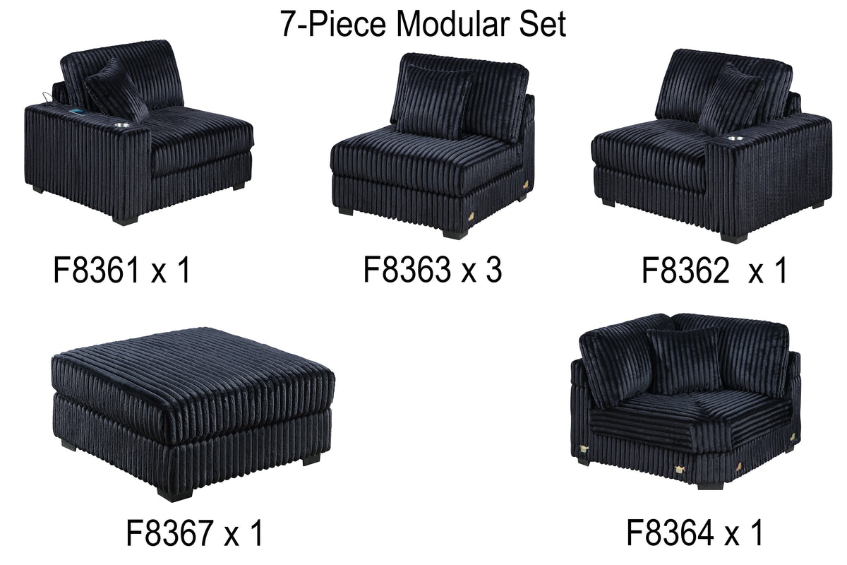 7-Pc Set - Black