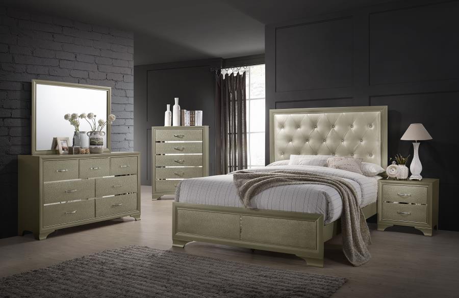 4PCS QUEEN BEDROOM SET /205291Q-S4-COA