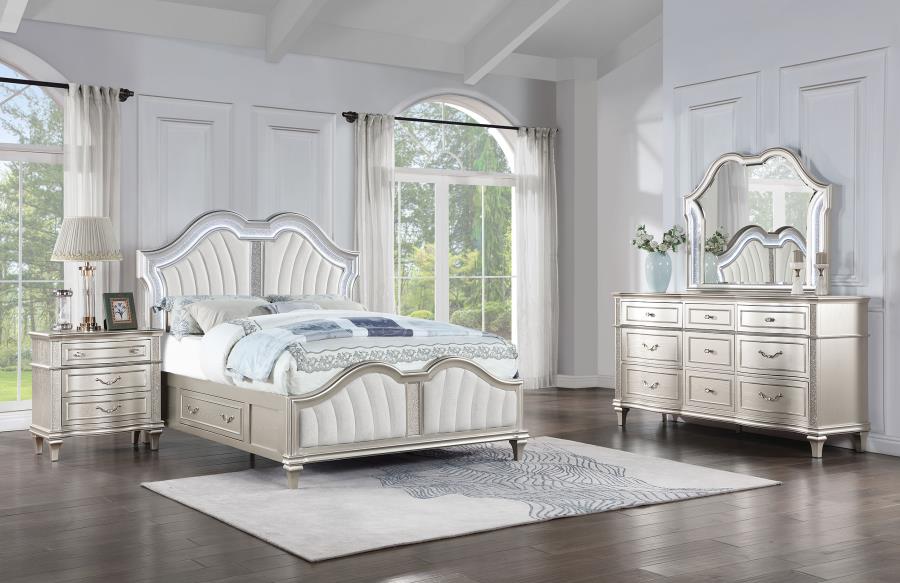 4PCS QUEEN BEDROOM SET /223390Q-S4-COA