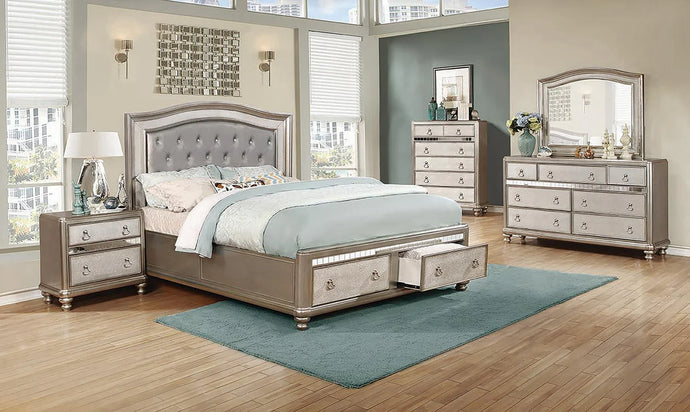 4PCS QUEEN BEDROOM SET /204180Q-S4-COA