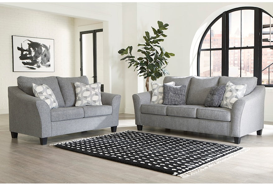 SOFA AND LOVESEAT 5190338/35-ASH