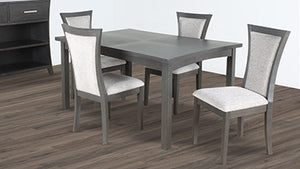 FLAIR 60" DINING TABLE & 4 CHAIRS (5 PC SET)-NC
