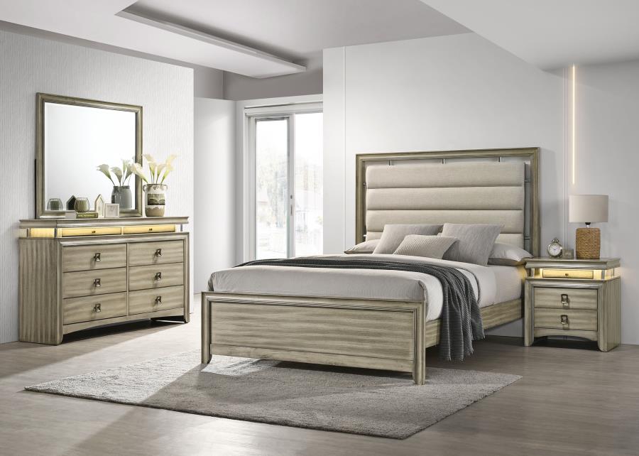 4PCS QUEEN BEDROOM SET /224391Q-S4-COA