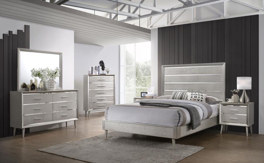 4PCS QUEEN BEDROOM SET /222701Q-S4-COA