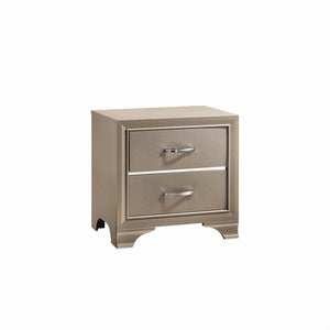 Beaumont Glamorous Nightstand with Two Drawers 205292 COA