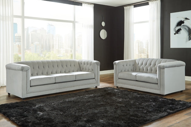 SOFA AND LOVESEAT 2190438/35-ASH