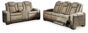 POWER RECLINING SOFA AND LOVESEAT 2200315/18-ASH