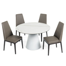 Load image into Gallery viewer, ROUND WHITE CARAMIC DINING TABLE 8744-VIG