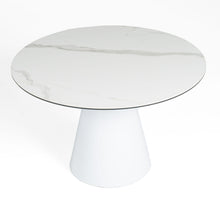 Load image into Gallery viewer, ROUND WHITE CARAMIC DINING TABLE 8744-VIG