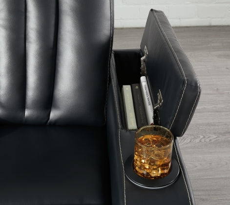 RECLINING SOFA AND LOVESEAT 2400489/94-ASH