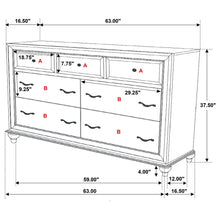 Load image into Gallery viewer, 4PCS QUEEN BEDROOM SET /205891Q-S4-COA