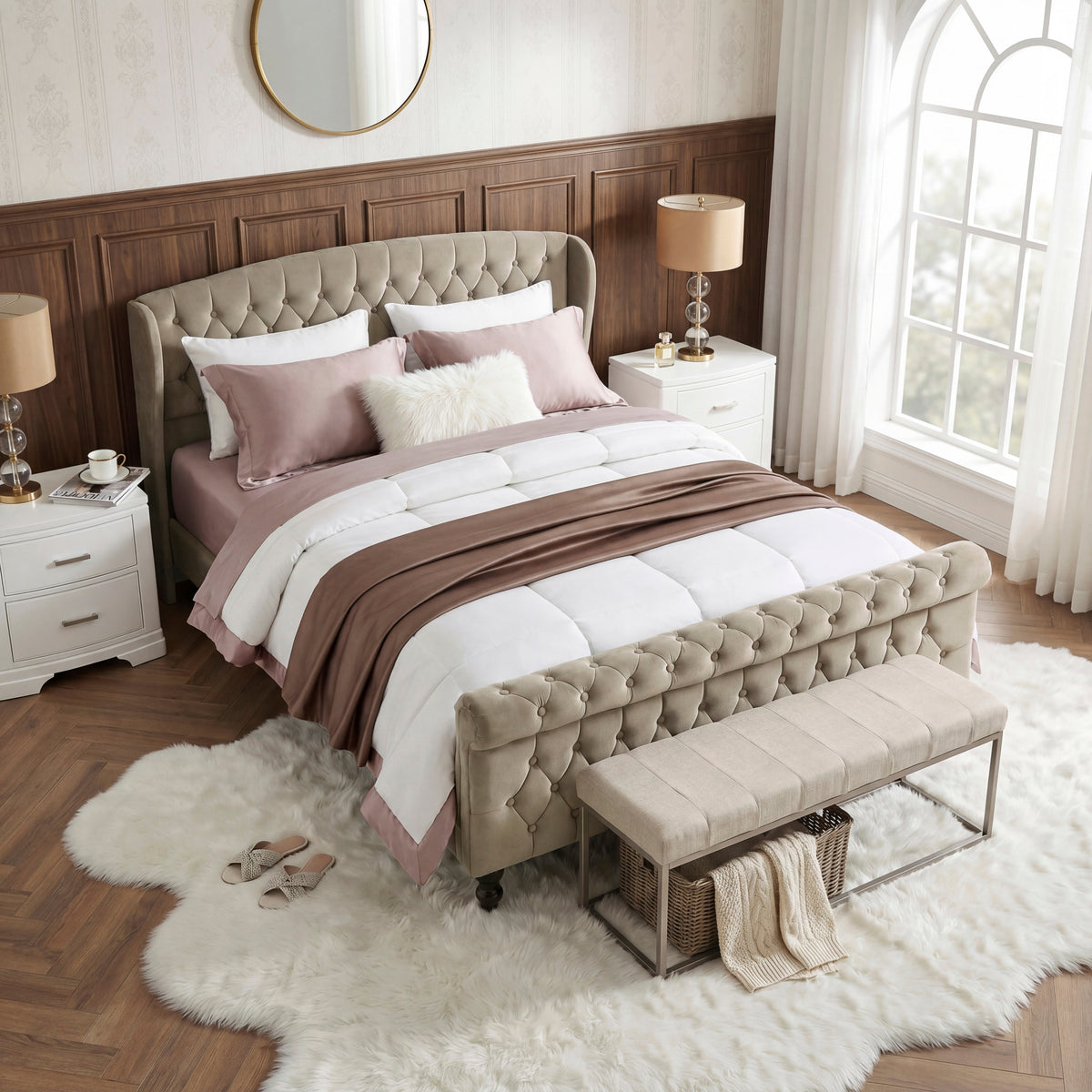 Queen Platform Bed  2550BR-1 HME