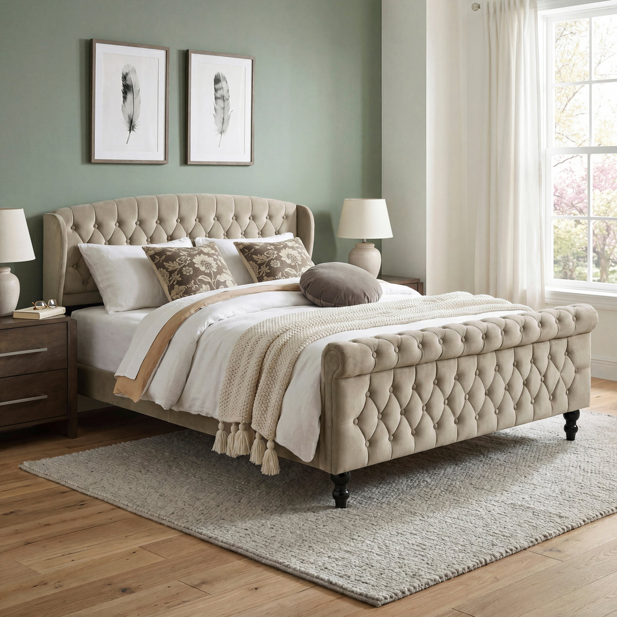 Queen Platform Bed  2550BR-1 HME