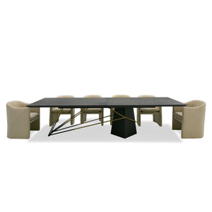 STAINLESS STEEL DINING TABLE 1599-VIG