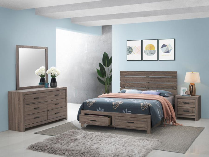 4PCS QUEEN BEDROOM SET /207040Q-S4-COA