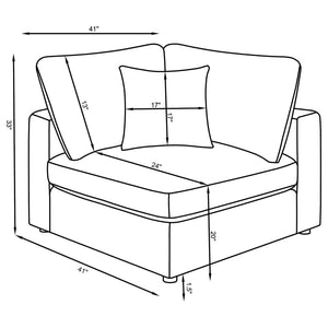 SECTIONAL 6PCS 551324-COA