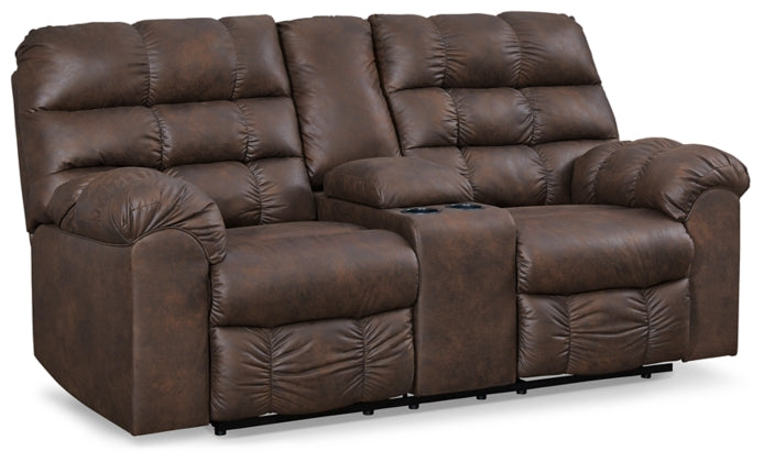 RECLINING SOFA AND LOVESEAT 2840189/94-ASH