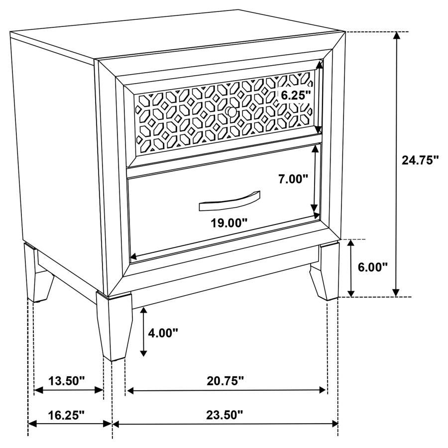 4PCS QUEEN BEDROOM SET /223041Q-S4-COA